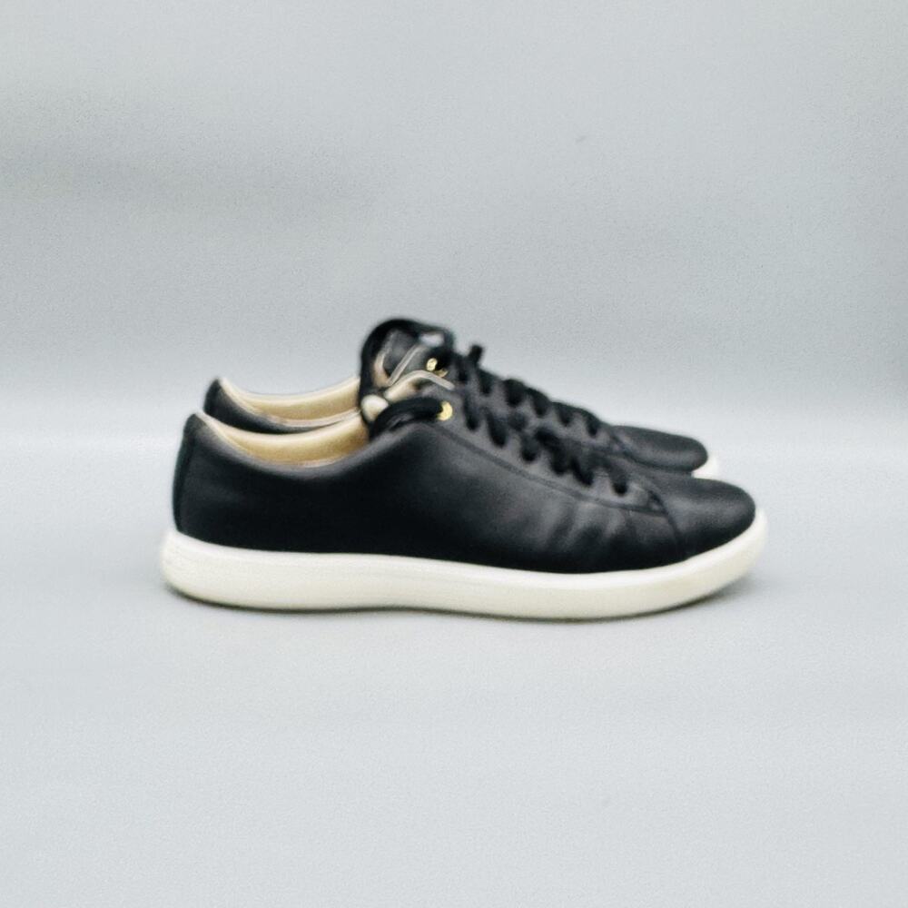 Cole Haan Shoes Womens 7 Black Leather Grand Crosscourt Low Top Sneakers Casual